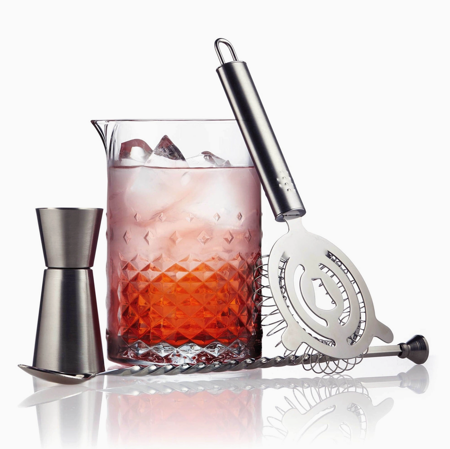 Classic Cocktail Carats 4-Piece Bar Mixing Set